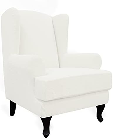 Easy-Going Stretch Wingback Chair Sofa Slipcover 2-Piece