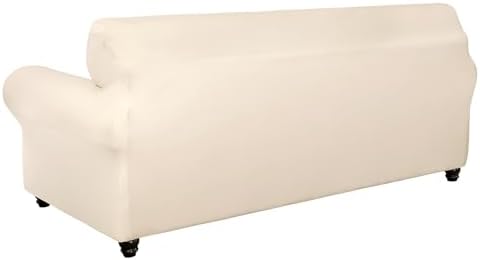 SearchI Stretch Sofa Cover Set with 3 Cushion Covers Beige