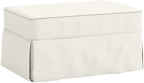 Custom Cotton Ottoman Slipcover Replacement for Pottery Barn PB Comfort Ottoman