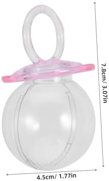 Baby Shower Candy Box 20pcs Pacifier Shape Clear Containers