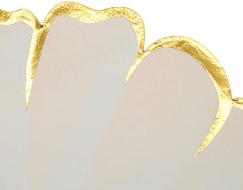Blue Panda 50 Pack Pink Gold Petal Floral Napkins