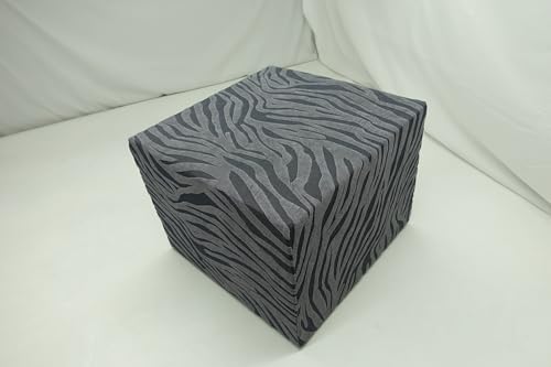 ZeugLung Stretch Jacquard Square Ottoman Cover