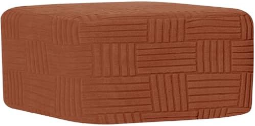 Orange Rectangle Ottoman Slipcover - Large