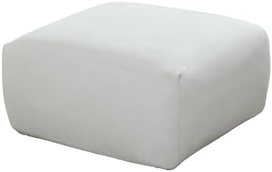SureFit Ultimate Stretch Suede Ottoman Slipcover Light Gray