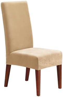 SureFit Stretch Pique Dining Chair Cover Cream