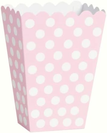 Lovely Pink Dots Treat Boxes Pack of 8 Elegant Party Containers