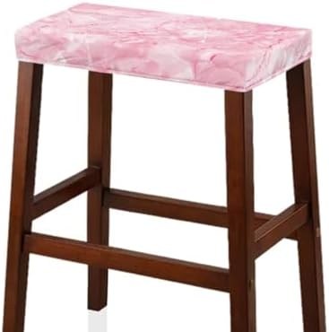 Pink Texture Bar Stool Covers Set of 2