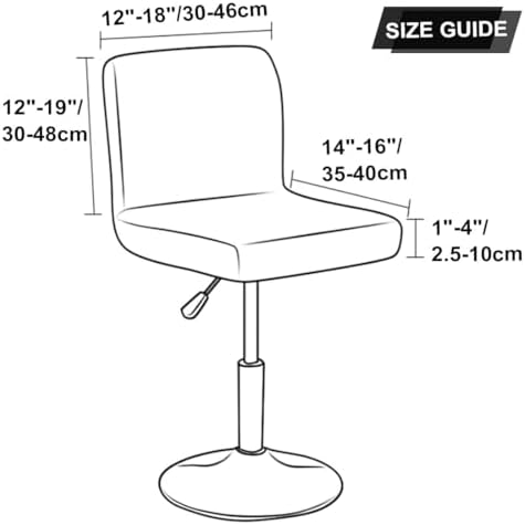 Bifaunvogel Waterproof Bar Stool Covers Set of 2 Beige
