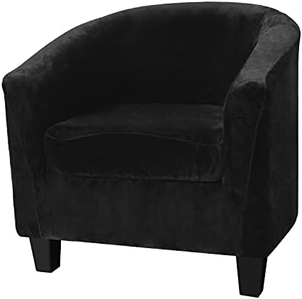 Velvet Tub Chair Covers with Cushion 2 Pieces