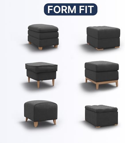 PAULATO BY GAICO Ottoman Slipcover - Vittoria Blue