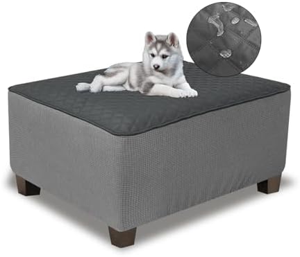 NeColorLife Waterproof Stool Cover for Rectangular Ottomans