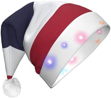 Thailand Flag Christmas Hat with LED Lights