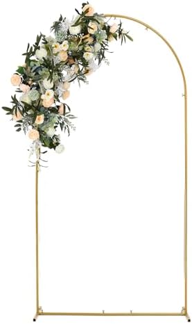 Vincidern 66 Ft Gold Wedding Arch Backdrop Stand for Parties