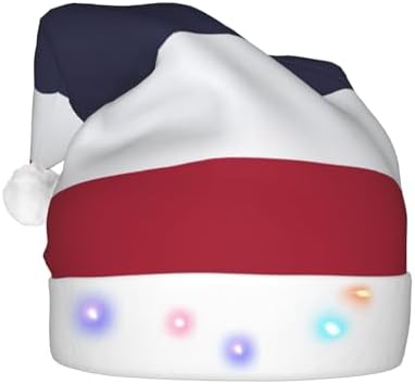 Thailand Flag Christmas Hat with LED Lights