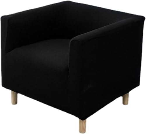 MUHXTONG Stretch Square Armchair Slipcover Black