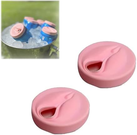2Pcs Vagina Shaped Soda Can Lids Bachelor Party Novelty Gifts