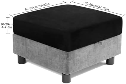 Waterproof Modular Storage Ottoman Covers Square