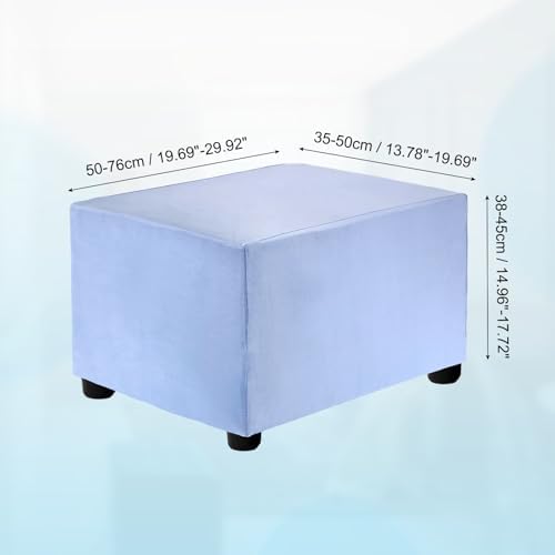 Uxcell Stretch Foot Stool Cover with Elastic for Living Room Bedroom