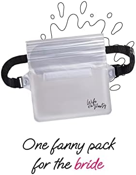 Waterproof Bachelorette Fanny Pack Set 12 Pack Black