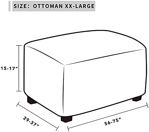 Easy-Going Dual Waterproof Stretch Ottoman Cover