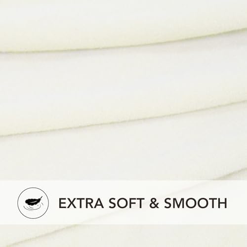 PureFit Super Stretch Form Fit Ottoman Cover - Medium-XL Ivory