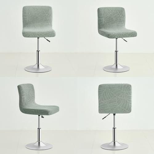 Gollense Stretch Bar Stool Covers with Backs 4 Pack