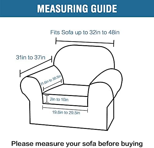HVERSAILTEX Super Stretch 2 Piece Sofa Covers for Armchair