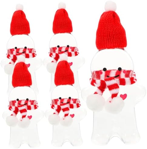 IMIKEYA 5pcs Christmas Gingerbread Jar Set for Cookies and Party Favors