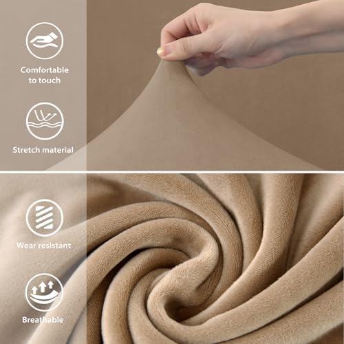 Gollense Velvet Curved Back Chair Covers Set of 4