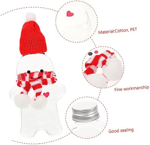 IMIKEYA 5pcs Christmas Gingerbread Jar Set for Cookies and Party Favors