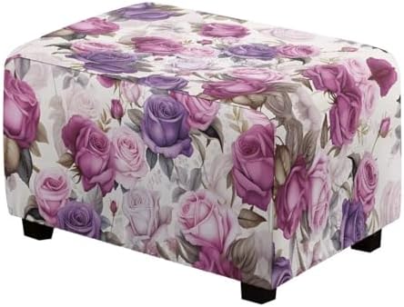 Cugasmaru Ottoman Cover - Soft Stretch Slipcover for Stool and Footrest