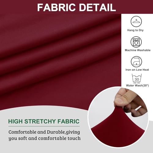 YOCOVER Stretch Wingback Chair Slipcover with Ottoman