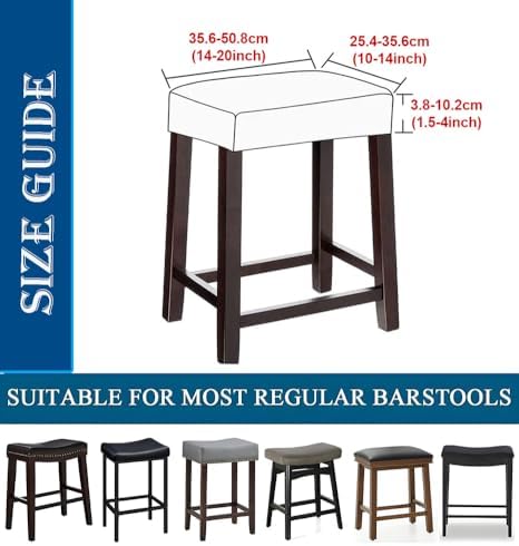 Soft Stretch Bar Stool Cover for Backless Stools