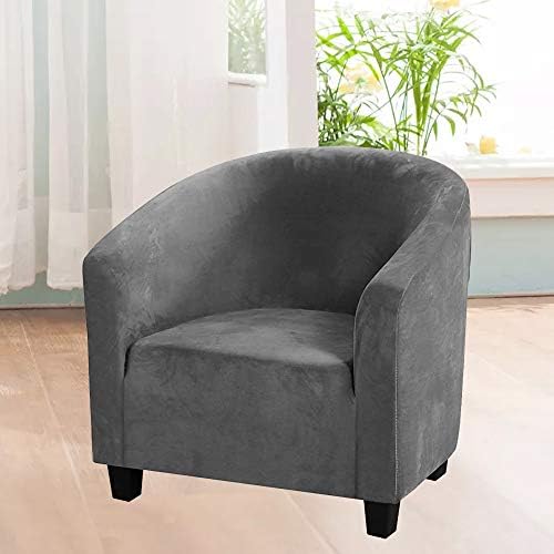 MIFXIN Velvet Tub Chair Slipcover for Living Room