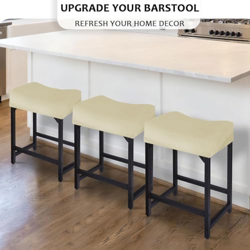Levoberg Stretch Velvet Bar Stool Cover for Counter Height Stools
