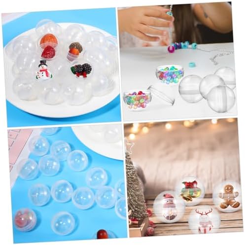 50pcs Clear Plastic Capsules for Vending Machine Refills