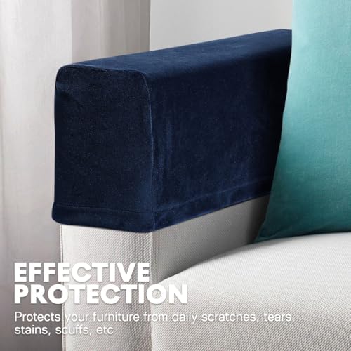 Homoyoyo 2pcs Sofa Armrest Covers Waterproof Stretchable