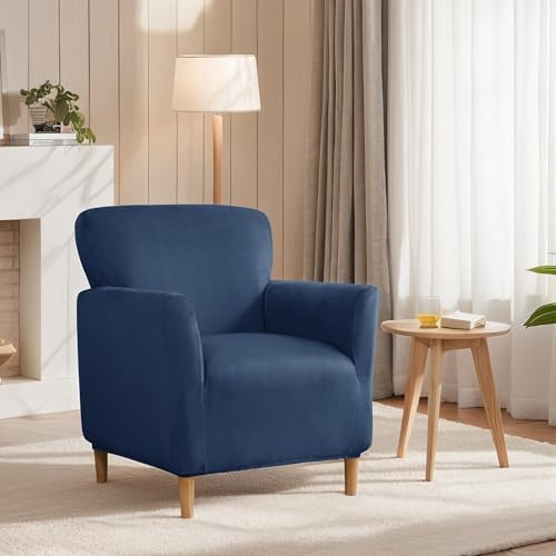 Stretch Velvet Armchair Slipcover for Living Room with Anti-Slip Design