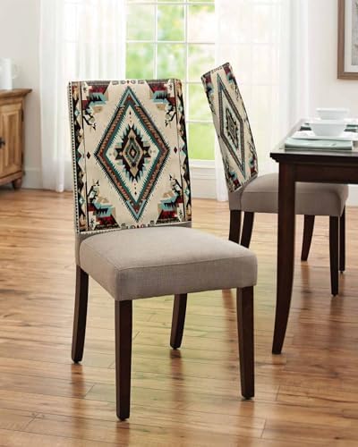 Shine-Home Southwestern Dining Chair Covers 4 Pack
