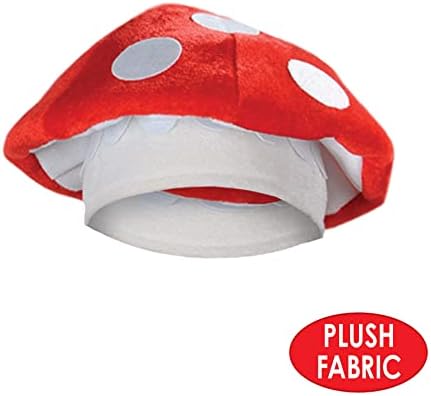Beistle Unisex Plush Mushroom Hat for Parties