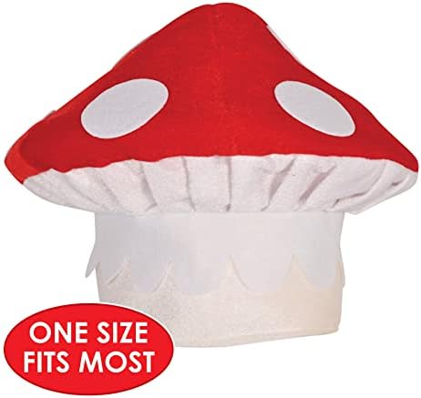 Beistle Unisex Plush Mushroom Hat for Parties