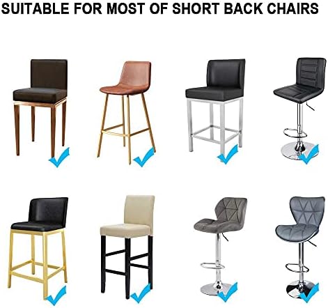 WOMACO Gray Stool Cover with Back Design