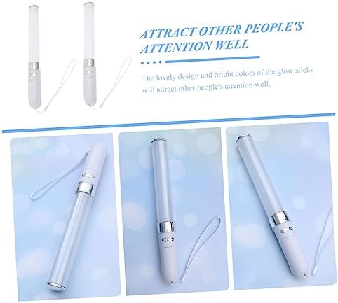 KESYOO 2PCS Reusable LED Glow Sticks for Parties and Concerts
