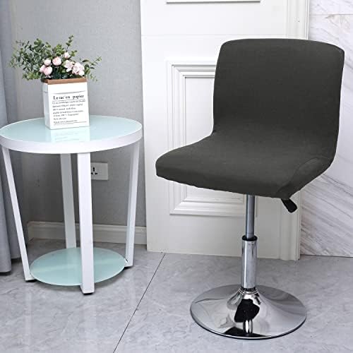 WOMACO Gray Stool Cover with Back Design