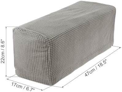 Uxcell 2pcs Stretch Armrest Covers for Chairs Sofas Taupe
