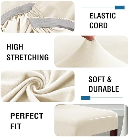 HVERSAILTEX Waterproof Dining Chair Covers Set of 4
