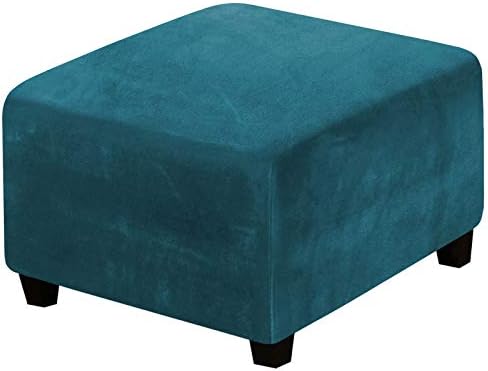 HVERSAILTEX Velvet Plush Square Ottoman Cover
