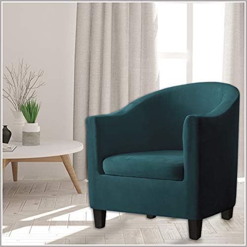 2 Piece Velvet Tub Chair Covers for Armchairs
