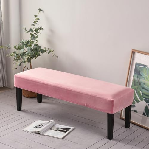 Velvet Dining Bench Cushion Cover for Living Room and Bedroom