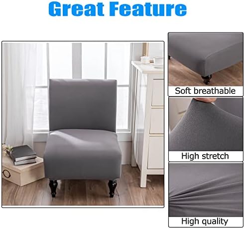 LEONEBEBE Armless Chair Slipcover Large Size